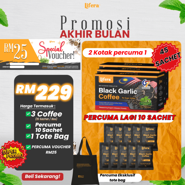 [7169] BG COFFEE 3 + 1 + TOTEBAG 1 + VOUCHER RM25